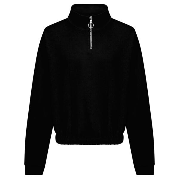 Women's cropped ¼-zip sweat Thumbnail