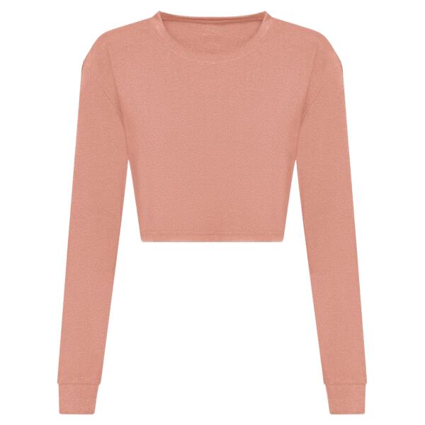 AWDis Ladies Long Sleeve Cropped T-Shirt Thumbnail