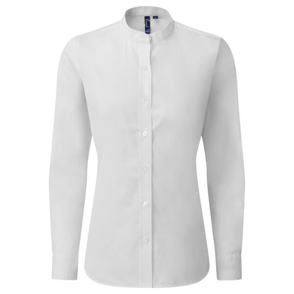 Premier Ladies Banded Collar Grandad Shirt Thumbnail