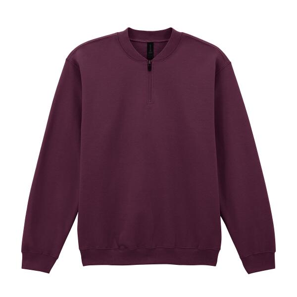Softstyle™ midweight adult fleece 1/4-zip sweatshirt Thumbnail