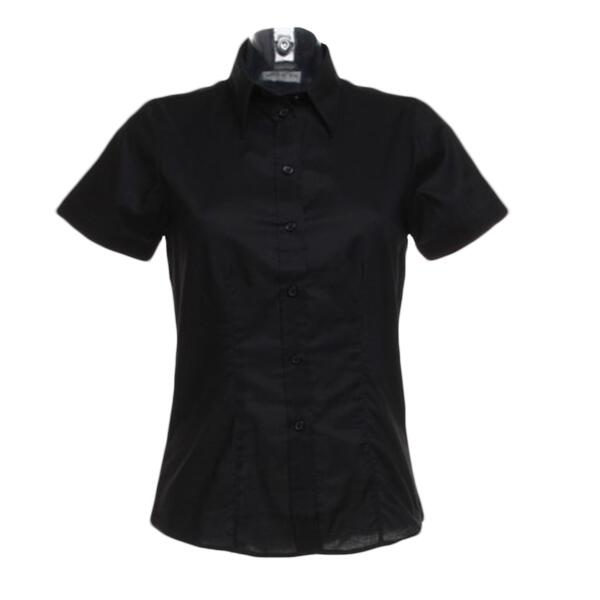 Kustom Kit Ladies Short Sleeve Tailored Workwear Oxford Shirt Thumbnail