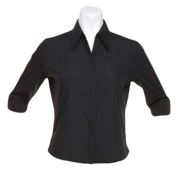 Kustom Kit Ladies 3/4 Sleeve Tailored Continental Shirt Thumbnail