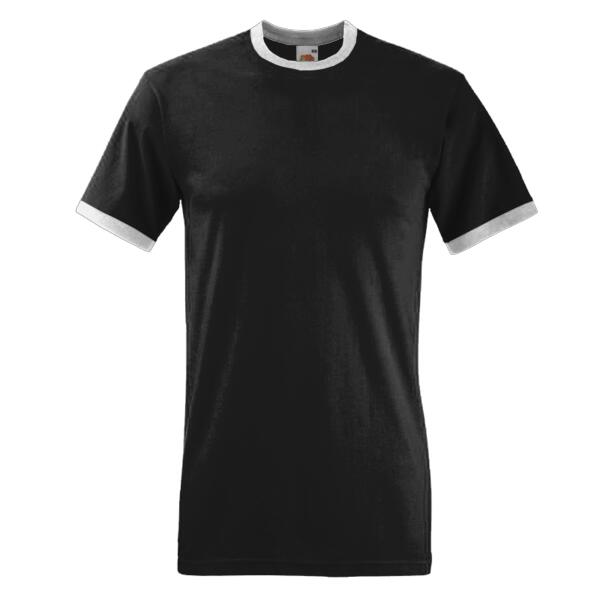 Fruit of the Loom Contrast Ringer T-Shirt Thumbnail