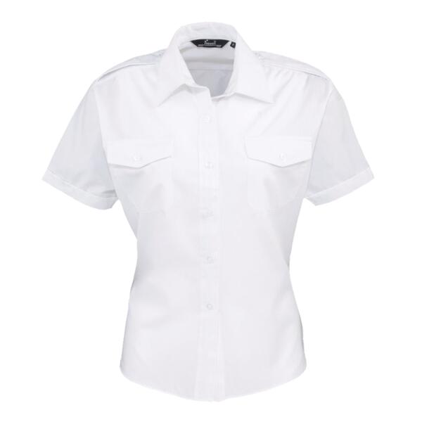 Premier Ladies Short Sleeve Pilot Shirt Thumbnail