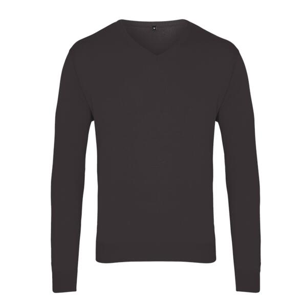 Premier Knitted Cotton Acrylic V Neck Sweater Thumbnail