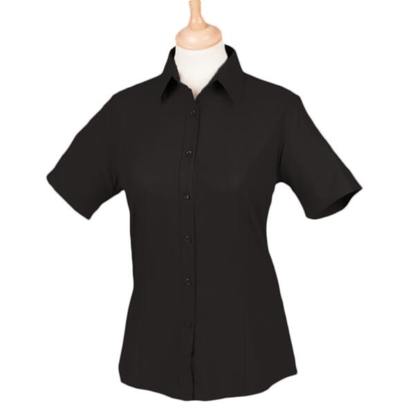 Henbury Ladies Short Sleeve Wicking Shirt Thumbnail