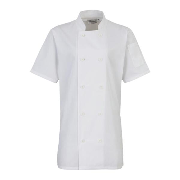 Premier Ladies Short Sleeve Chef's Jacket Thumbnail