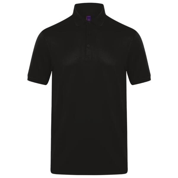 Henbury Slim Fit Stretch Microfine Piqué Polo Shirt Thumbnail
