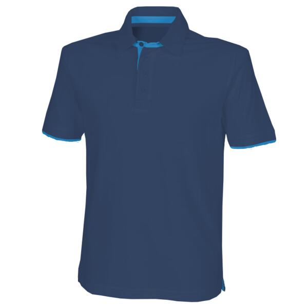 Front Row Contrast Cotton Piqué Polo Shirt Thumbnail