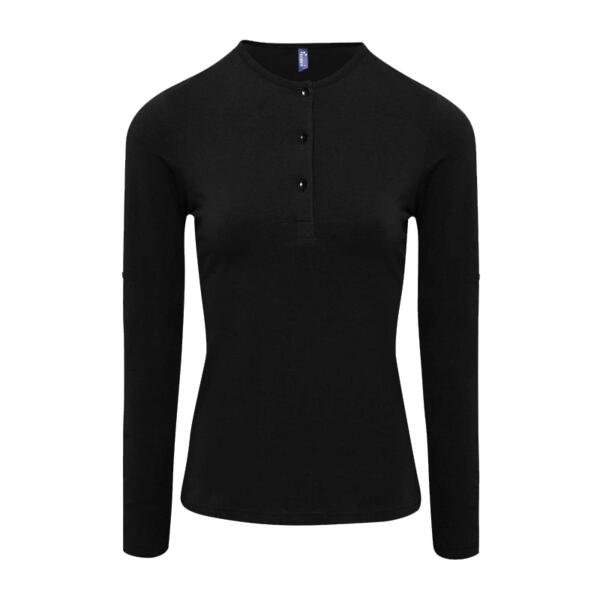 Premier Ladies Long John Roll Sleeve T-Shirt Thumbnail