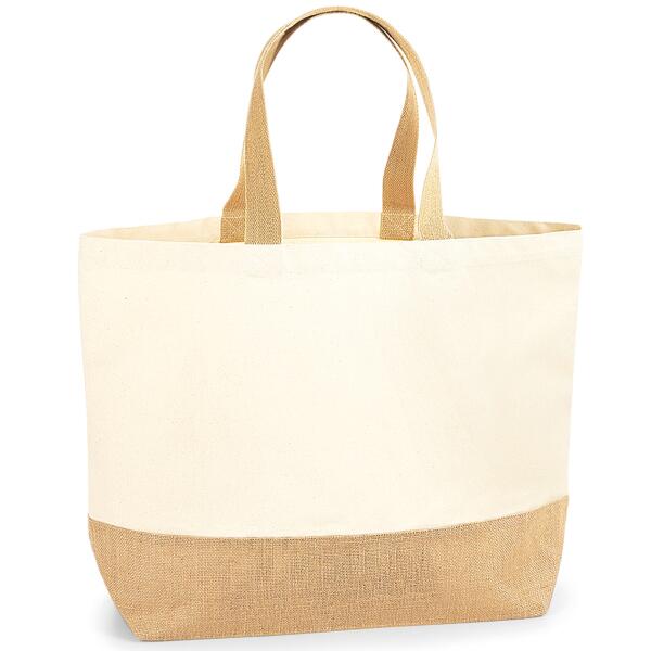 Westford Mill Jute Base Canvas Tote XL Bag Thumbnail