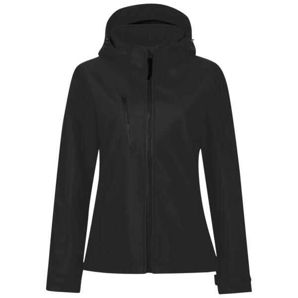 Regatta Ladies Venturer Three Layer Hooded Soft Shell Jacket Thumbnail