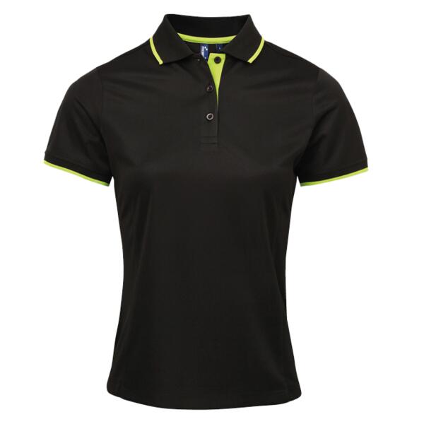 Women's contrast Coolchecker® polo Thumbnail