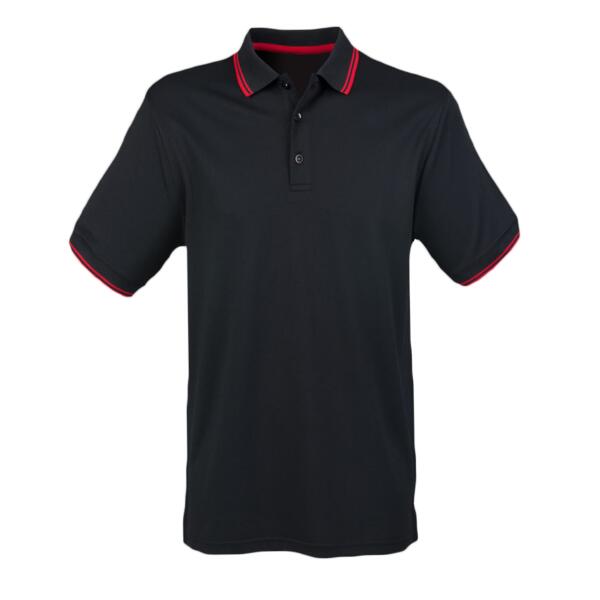 Henbury Coolplus® Tipped Polo Shirt Thumbnail