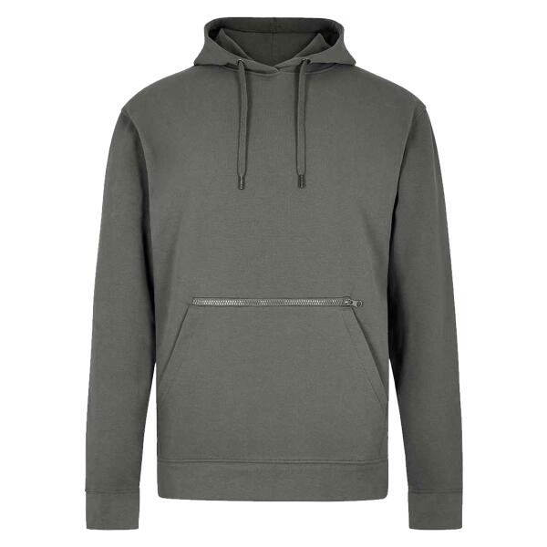 Kustom Kit Regular Fit Piqué Zipped Pocket Hoodie Thumbnail