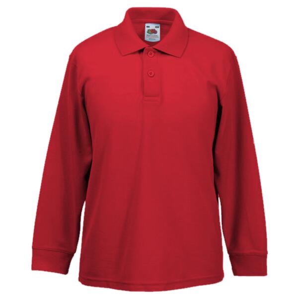 Kid's Long Sleeve 65/35 Polo Thumbnail