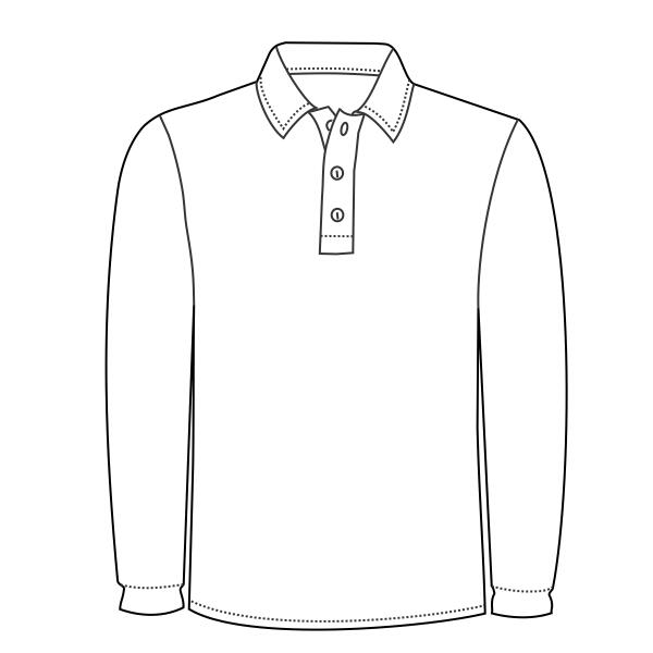 Long sleeve cotton polo Thumbnail