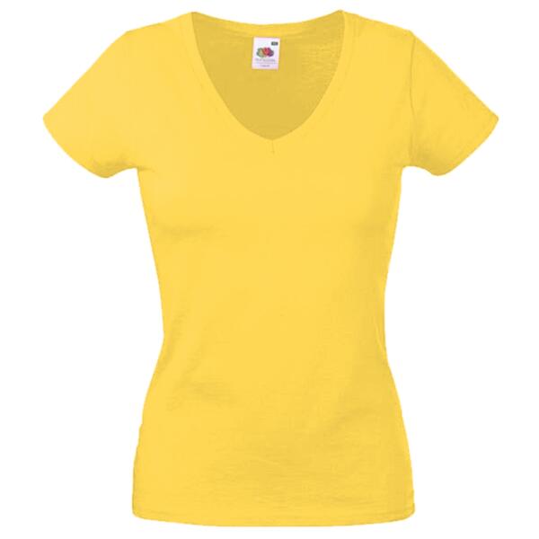 Lady-fit valueweight v-neck t Thumbnail