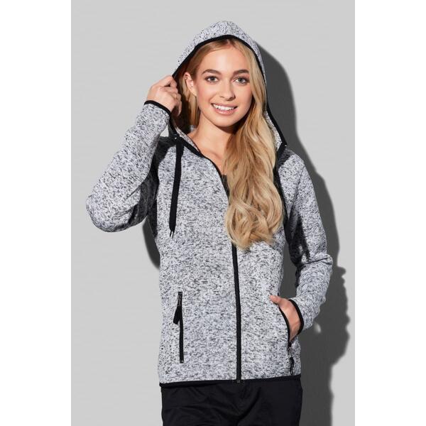 Ladies Active Knit Fleece Jacket Thumbnail