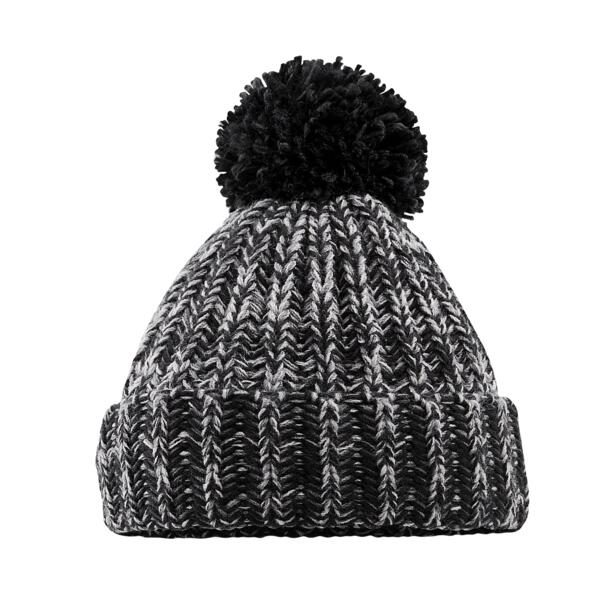 Twist-knit pom pom beanie Thumbnail