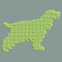 Cocker Electric green  - Corkscrew pom pom beanie Design