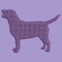Labrador Lavender Mix - Corkscrew pom pom beanie Design