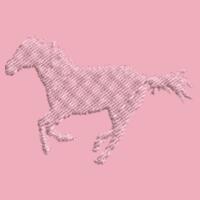 Horse Dusty pink/off white Ombre Pom Pom Beanie Design