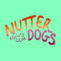 NUTTER DOGS AGILITY - SOL'S Ladies Moon V Neck T-Shirt Design