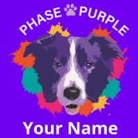 phase purple( Front logo & back) - Women's Core printable softshell jacket Design