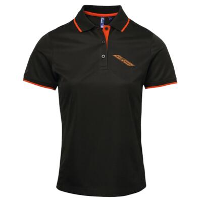 Go Go Hoopers - Women's contrast Coolchecker® polo Thumbnail
