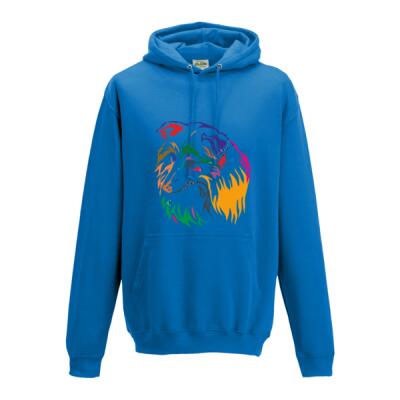 Multi coloured Sheltie printed  - College hoodie Thumbnail