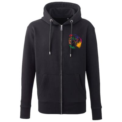 Multi coloured Sheltie printed  - Men's Anthem full-zip hoodie Thumbnail