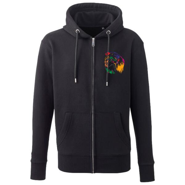 Multi coloured Sheltie printed  - Men's Anthem full-zip hoodie Thumbnail