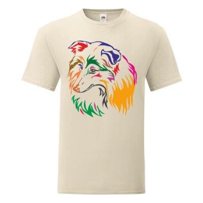 Multi coloured Sheltie printed  - Iconic T Thumbnail