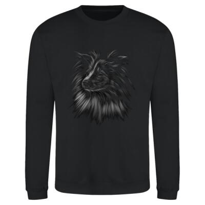 Sheltie Head  - AWDis sweatshirt Thumbnail