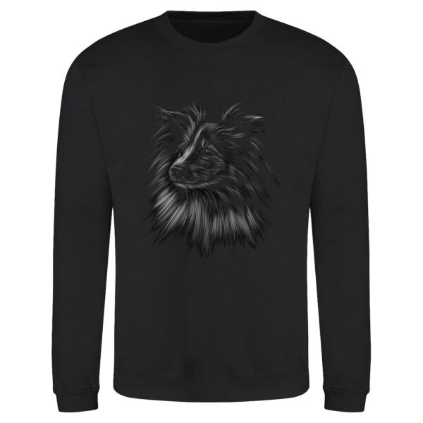 Sheltie Head  - AWDis sweatshirt Thumbnail