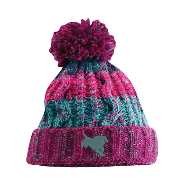 Working Cocker Winter Berries - Corkscrew pom pom beanie Thumbnail