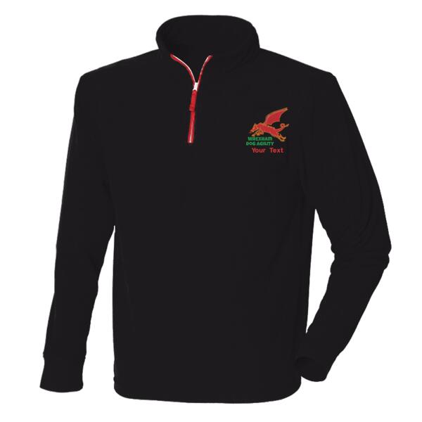 Wrexham - ¼ zip long sleeve fleece piped Thumbnail