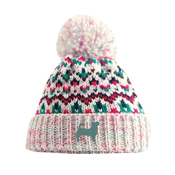 Lancashire Heeler - Blizzard bobble beanie ( Sherbert Dip) Thumbnail