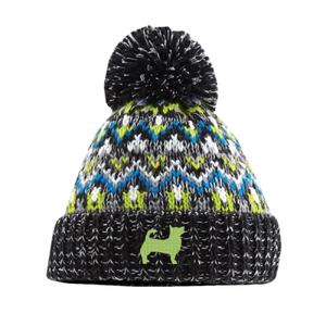 Lancashire Heeler - Blizzard bobble beanie ( Liquorice Zing) Thumbnail