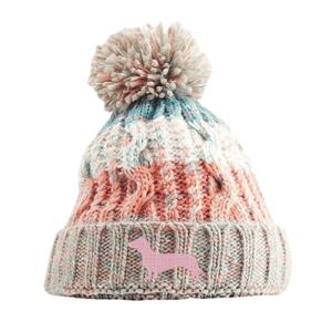 Dachshund (Milkshake Mix) - Corkscrew pom pom beanie Thumbnail