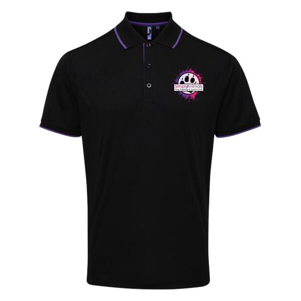 Simply animals  - Contrast Coolchecker® polo Thumbnail