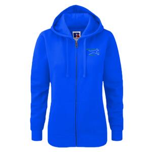 Ready 2 Run front and back logo - Russell Ladies Authentic Zip Hooded Sweatshirt Thumbnail