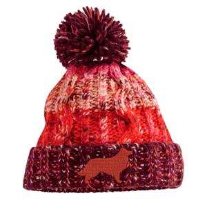 Border Collie  - Cherry Sherbert Corkscrew pom pom beanie Thumbnail