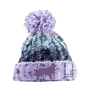 Border Collie  - Lavender Fizz Corkscrew pom pom beanie Thumbnail