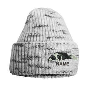 Border Collie  - Beechfield Chunky Knitted Patch Beanie Thumbnail