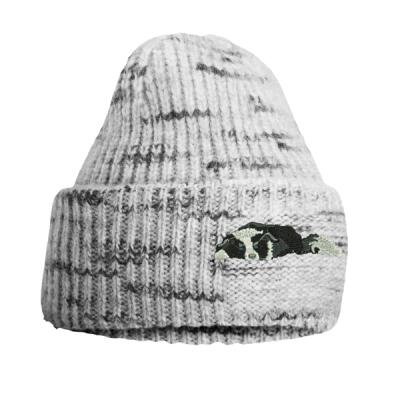 Border Collie  - Beechfield Chunky Knitted Patch Beanie Thumbnail