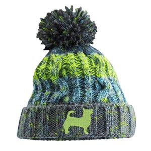 Lancashire Heeler (electric Grey) - Beechfield Corkscrew Pom Pom Beanie Thumbnail