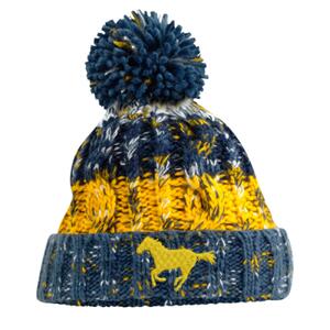 Horse Morning frost - Corkscrew pom pom beanie Thumbnail