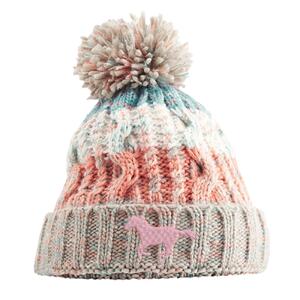 Horse Milkshake Mix - Corkscrew pom pom beanie Thumbnail